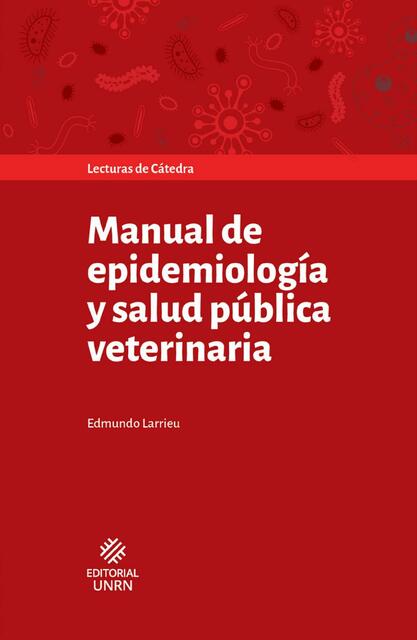 Manual de Epidemología y Salud Pública Veterinaria