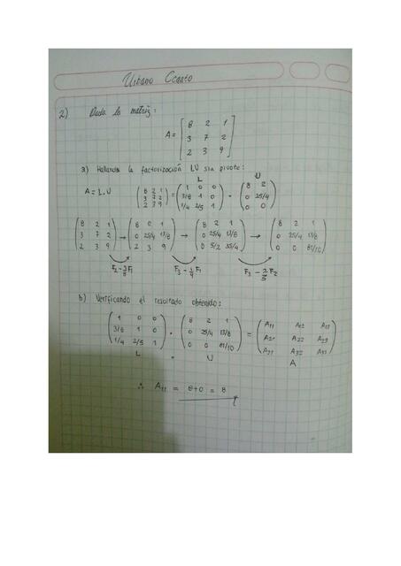 Ejercicios de Matemáticas