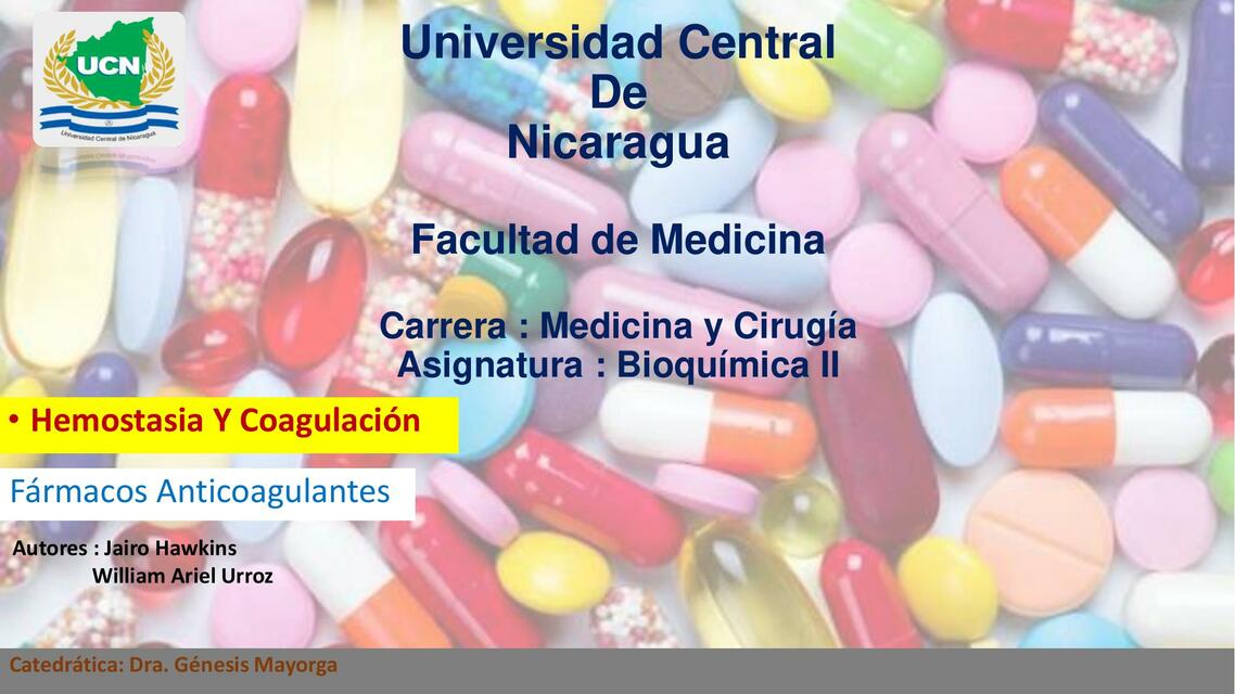 Fármacos Anticoagulantes