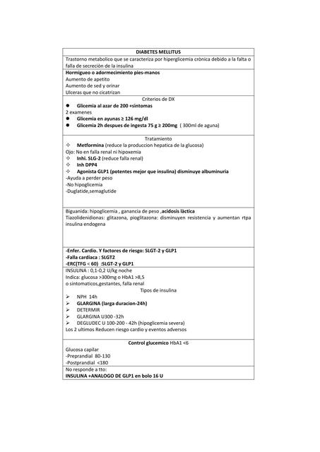 Diabetes Mellitus 