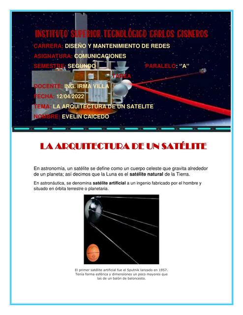 La Arquitectura de un satélite 