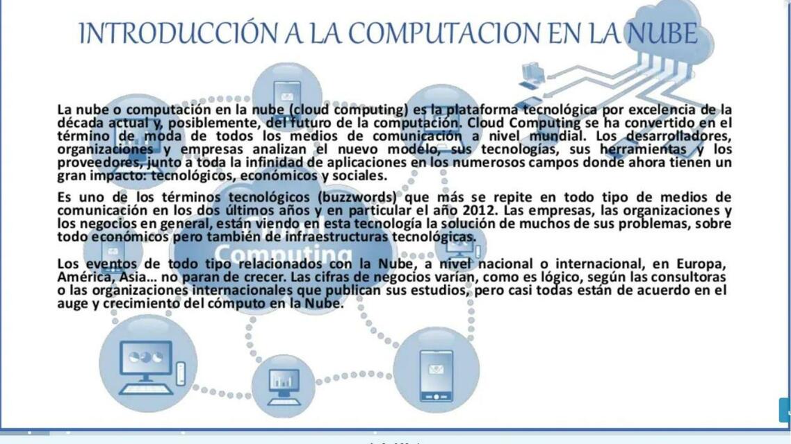 Introducción Computación en la Nube