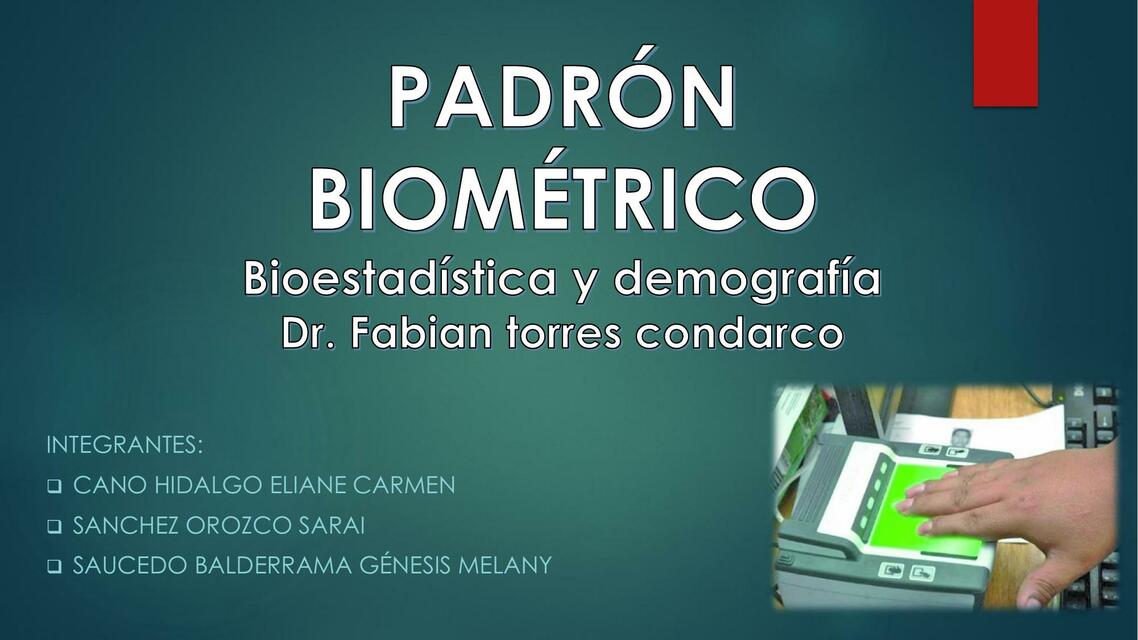 Padrón Biométrico 