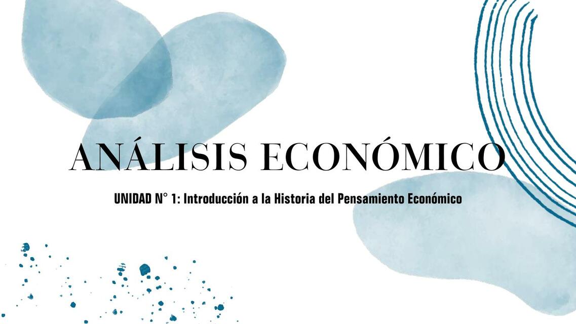 Análisis Económico S1U1