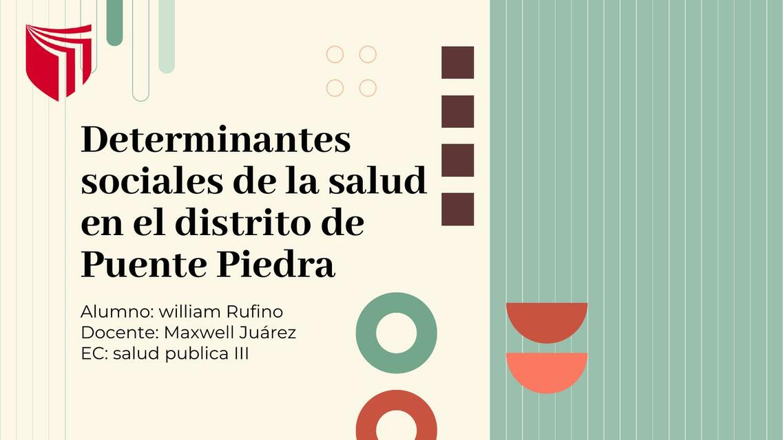 Determinantes Sociales de la Salud 