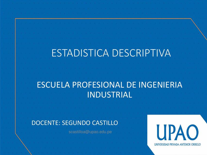 Estadística Descriptiva