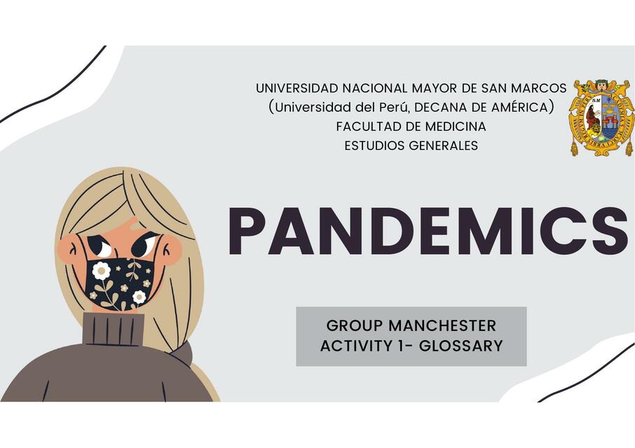 Glossary- Pandemics