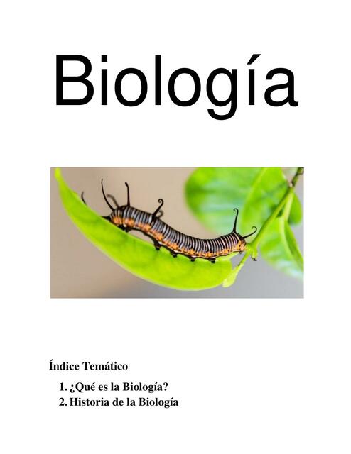 Que es la Biología