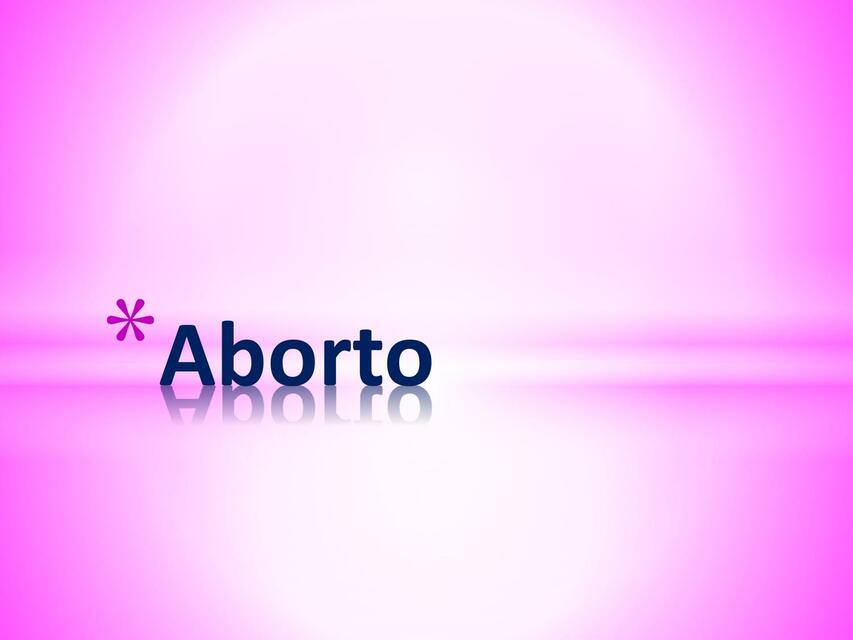 Aborto 