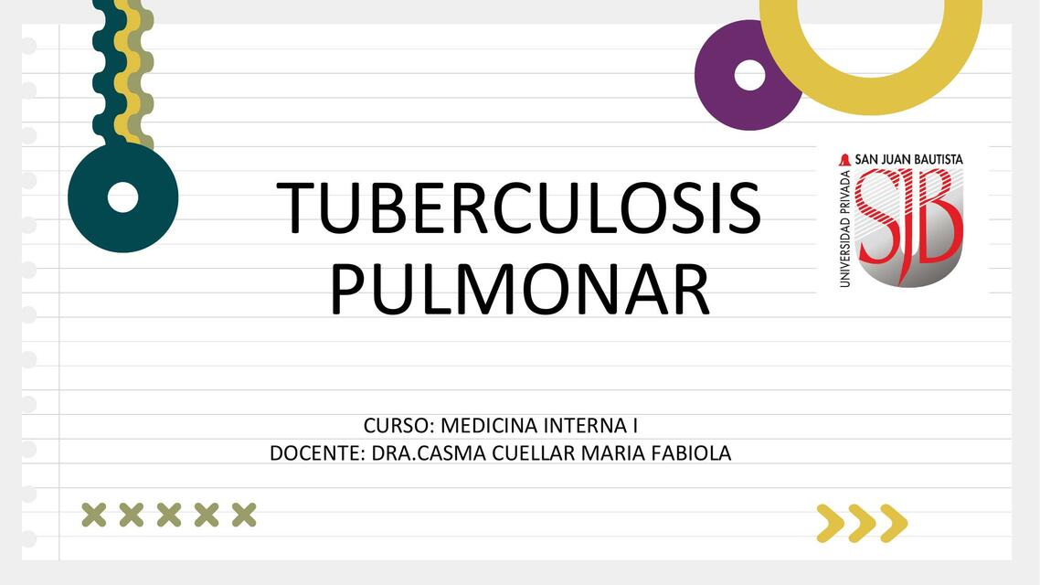 Tuberculosis Pulmonar Aaron Paredes Udocz