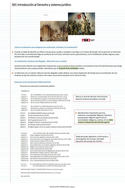 S01 Introducción al Derecho y Sistema Jurídico