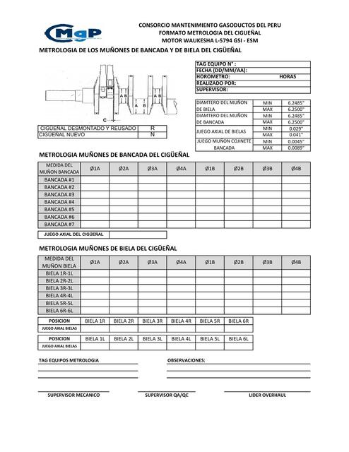 Cigüeñal Motor WAUKESHA L