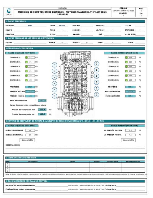 Medición Compresión de Cilindros VHP GSI