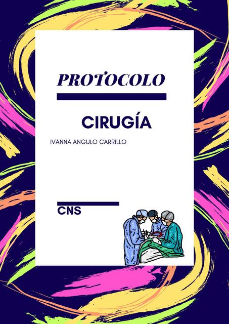 Protocolo de Cirugía 