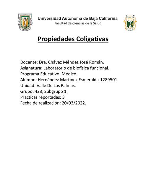 Propiedades Coligativas