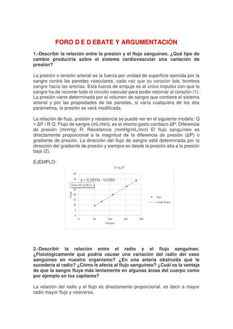 Física médica. Foro de debate y argumentación