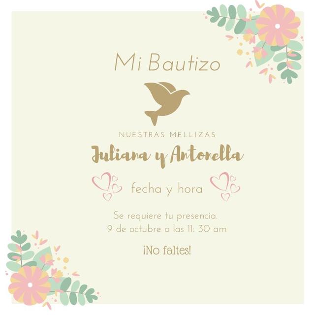 Mi Bautizo (Juliana y Antonella)