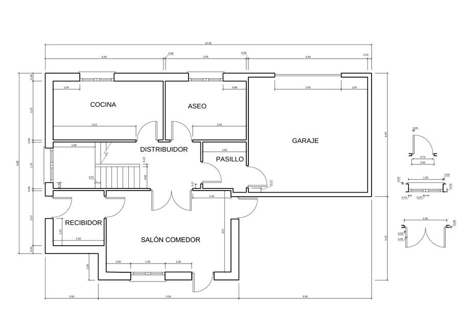 Plano Casa con Cotas