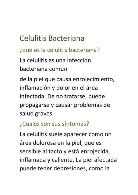 Celulitis Bacteriana