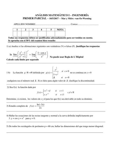 Parcial análisis matemáticos