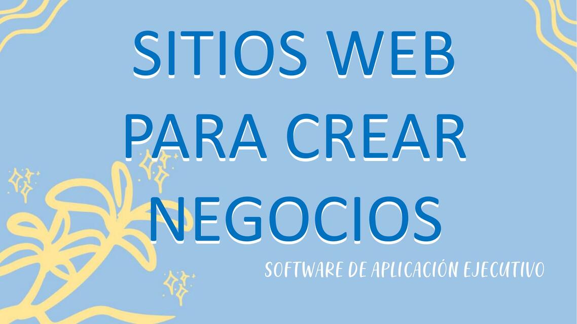 SITIOS WEB PARA CREAR NEGOCIOS