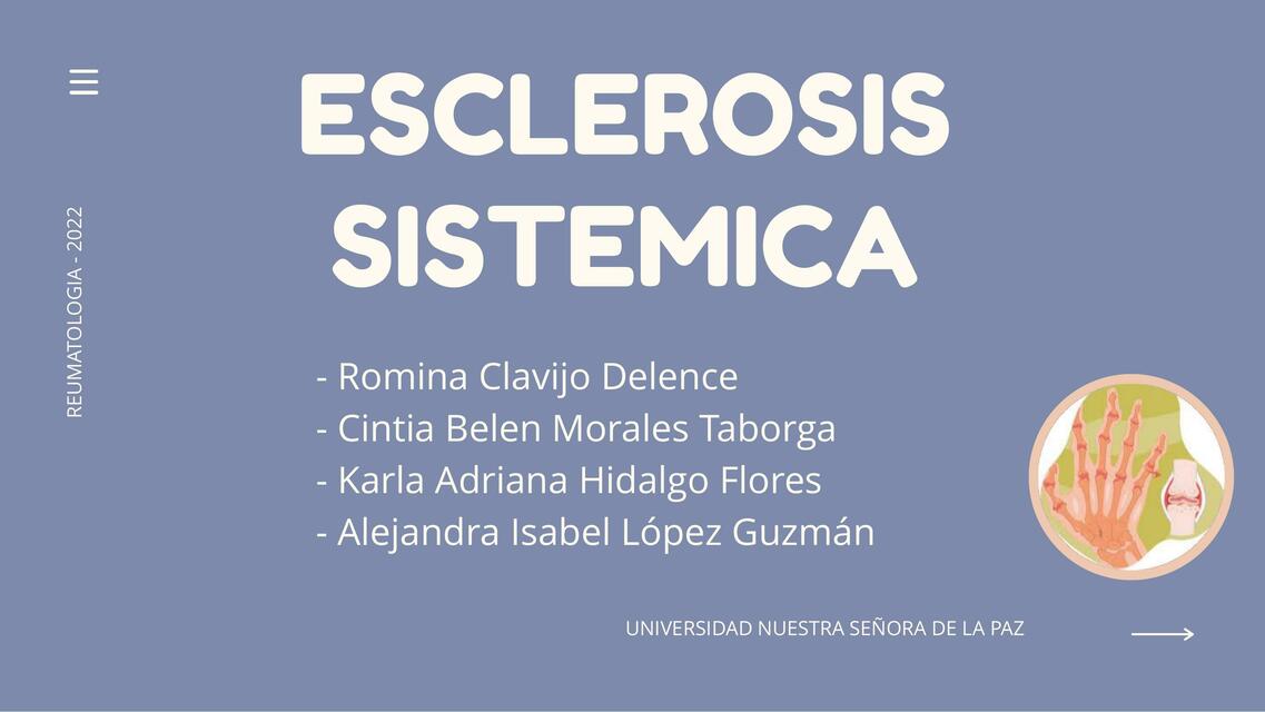 Esclerosis Sistémica 