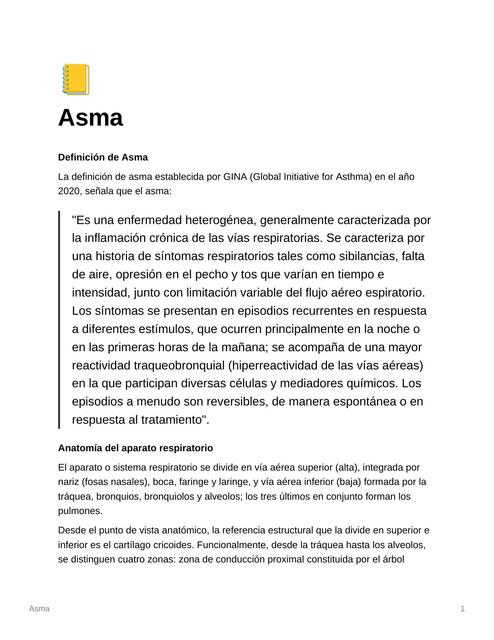 Asma Resumen