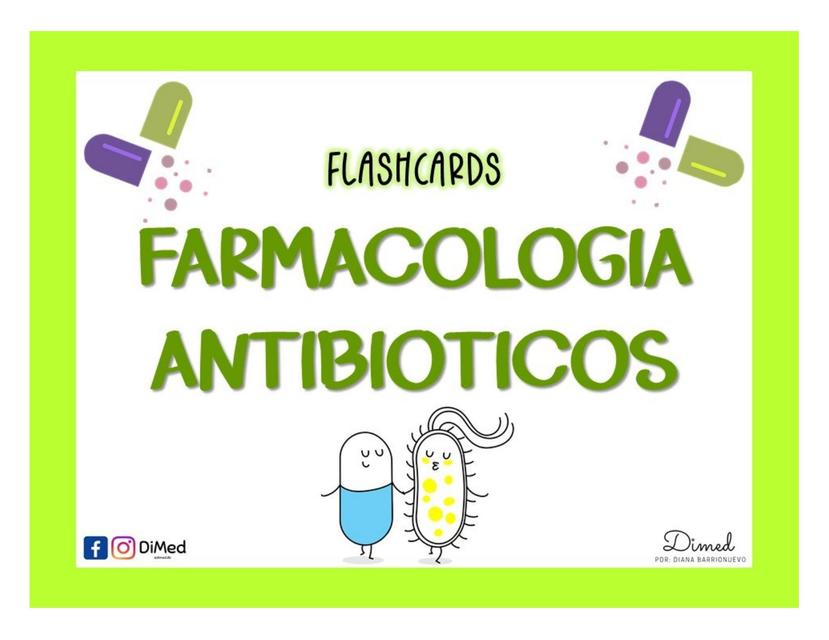 Flashcards Antibióticos