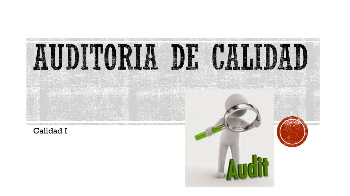 Auditoría de calidad