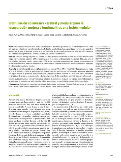 Estimulación no Invasiva Cerebral y Medular