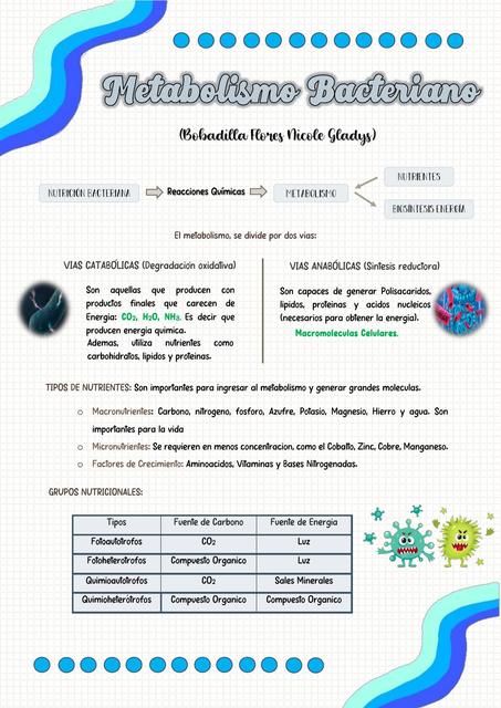 Metabolismo Bacteriano