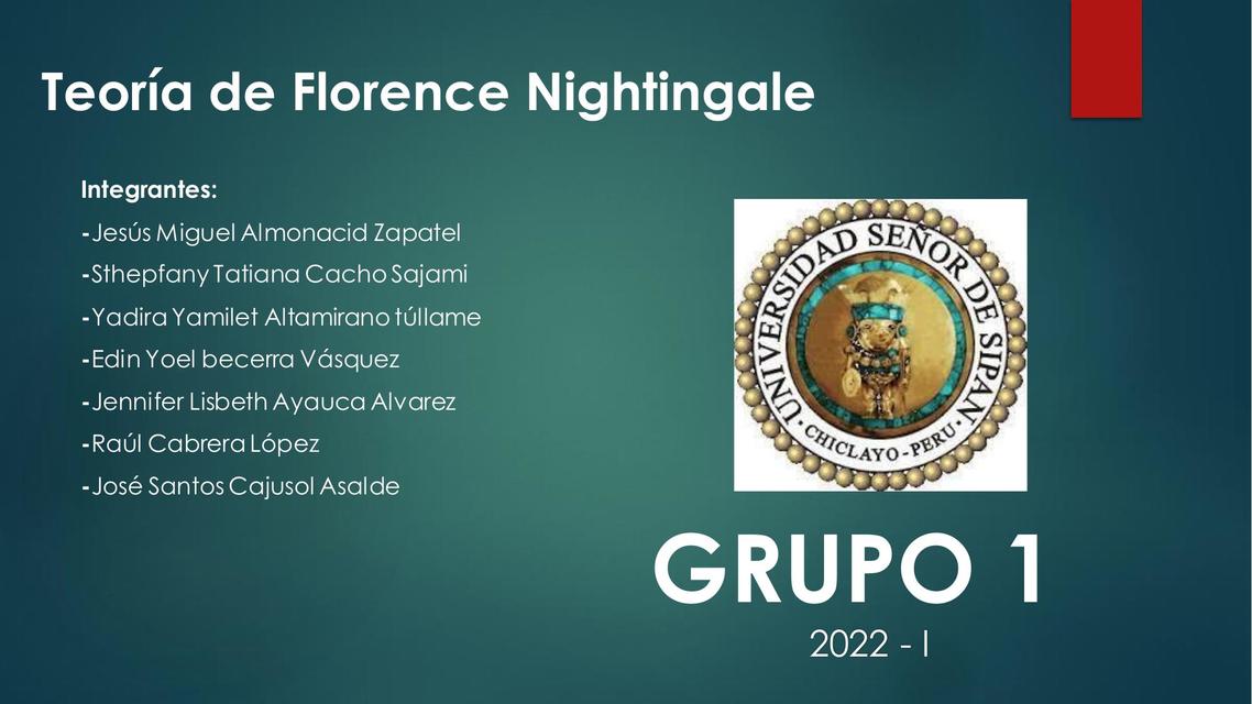 Teoría de Florence Nightingale