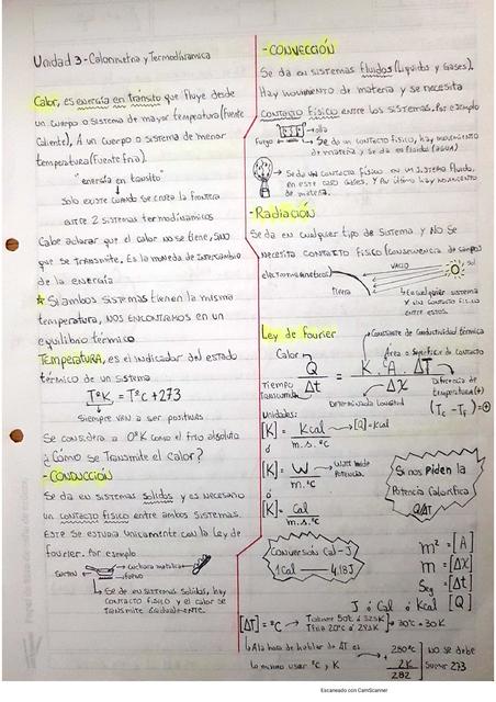 Calorimetría y Termodinámica