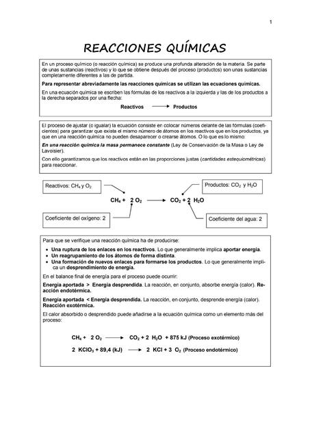 Reacciones Químicas 