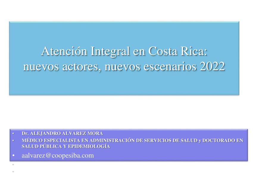 Clase 2 Gestión en salud en Costa Rica