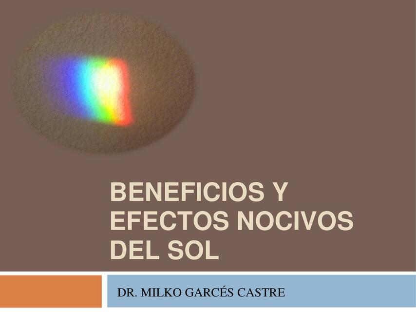 Efectos Nocivos del Sol 