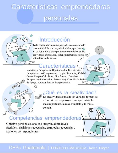 Características Emprendedoras Personales