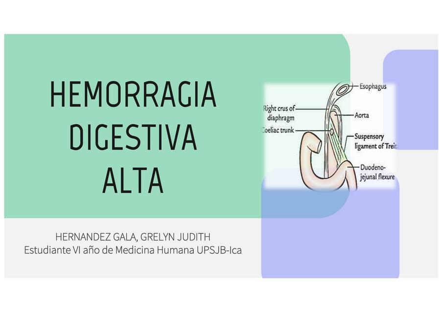 HDA Hemorragia Digestiva Alta