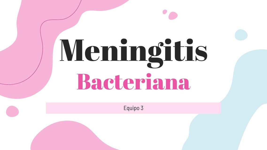 Meningitis Bacteriana