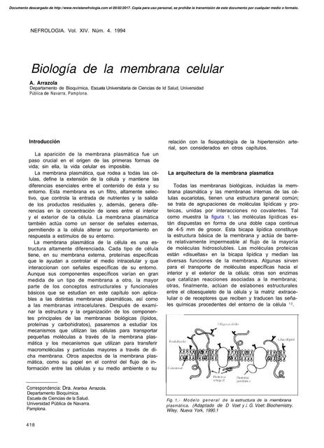 Biologia de la membrana celular