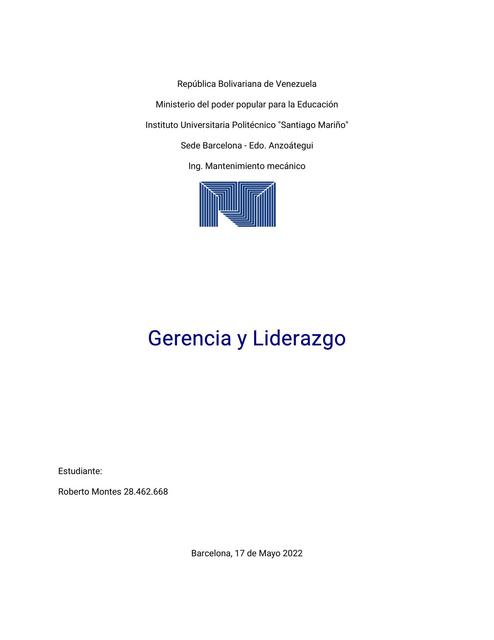 Diferencia entre Gerencia y Liderazgo