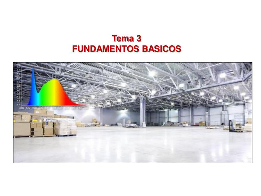 Fundamentos Básicos de Luminotecnia 