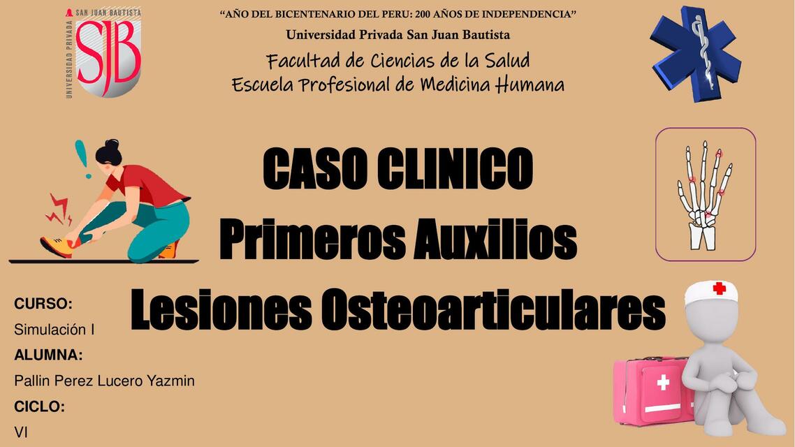 Caso Clinico Lesiones Osteoarticulares