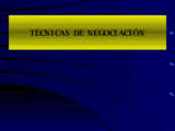 Técnicas De Negociación 