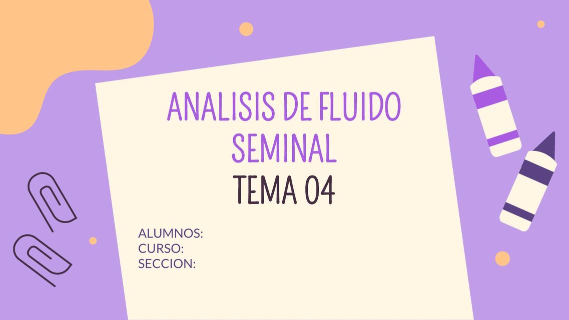 Análisis de Fluido Seminal