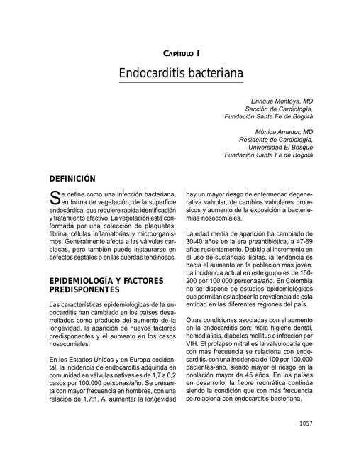 Endocarditis Bacteriana