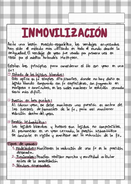 Inmovilizacion