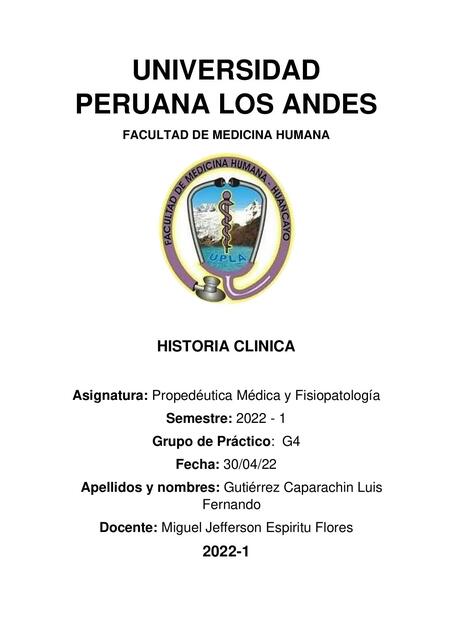  Propedéutica Médica y Fisiopatología 