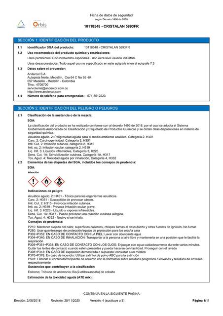 4 Ficha Técnica de Seguridad y Manipuleo