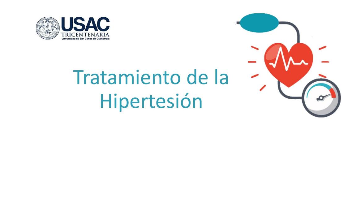 Tratamiento de Hipertensión Arterial 